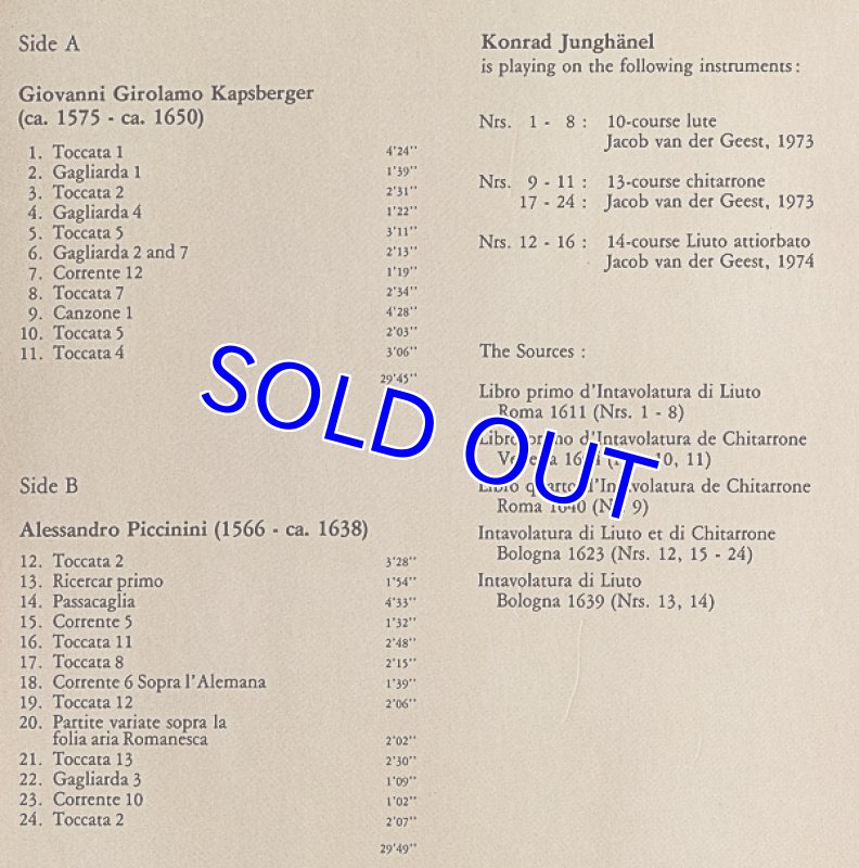 画像2: コンラッド・ユングヘーゲル（lute）/イタリア・リュート曲集 (2)