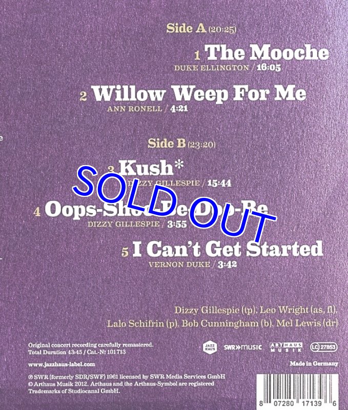 画像4: ディジー・ガレスピー(tp)/LEGENDS LIVE (4)