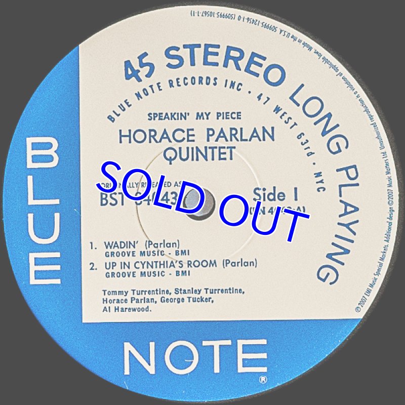 画像5: ホレス・パーラン（p）/SPEAKIN' MY PIECE(45回転2LP） (5)