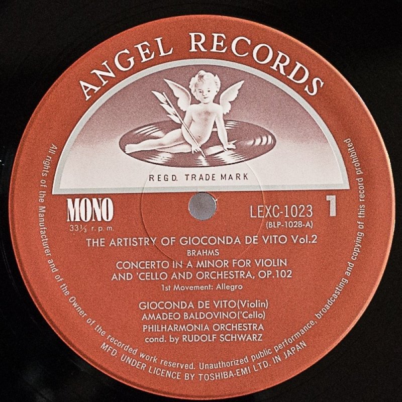 画像3: ジョコンダ・デ・ヴィート(Vn)/ブラームス:ヴァイオリンとチェロのための二重協奏曲 (3)