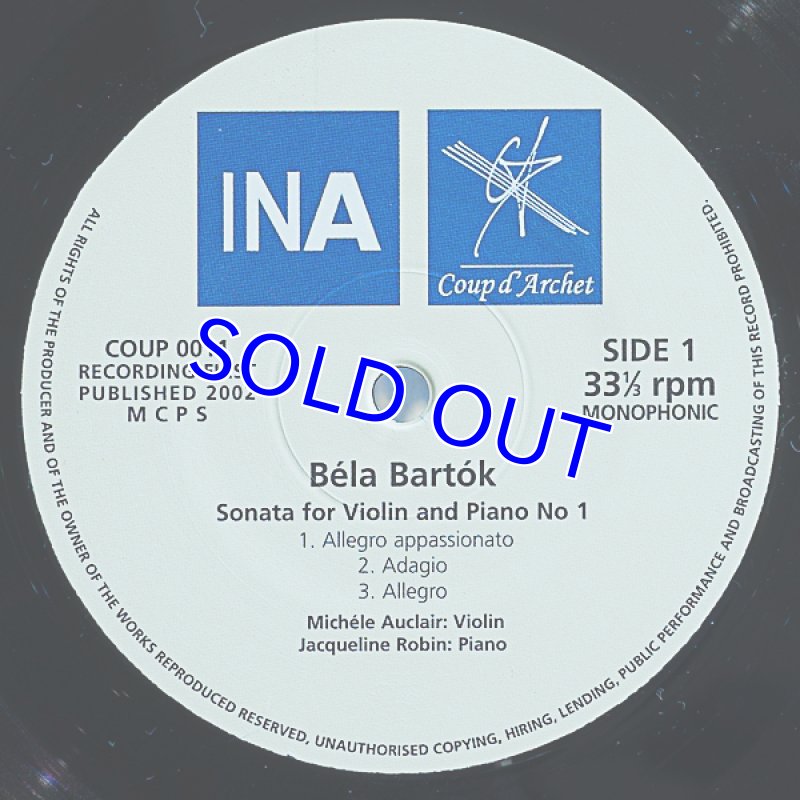 画像3: ミシェル・オークレール（Vn）/バルトーク＆プロコフィエフ (3)