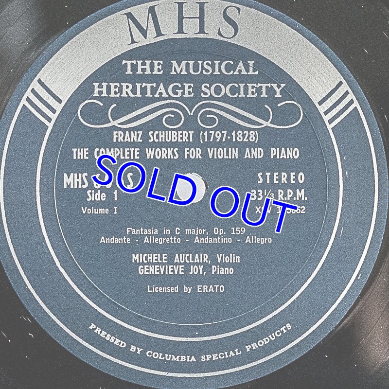 画像4: ミシェル・オークレール（Vn）/シューベルト：ヴァイオリンとピアノのためのソナタ (4)