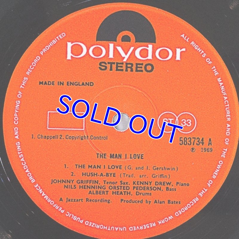 画像3: ジョニー・グリフィン(ts)/THE MAN I LOVE (3)
