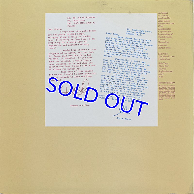 画像2: ジョニー・グリフィン(ts)/THE MAN I LOVE (2)