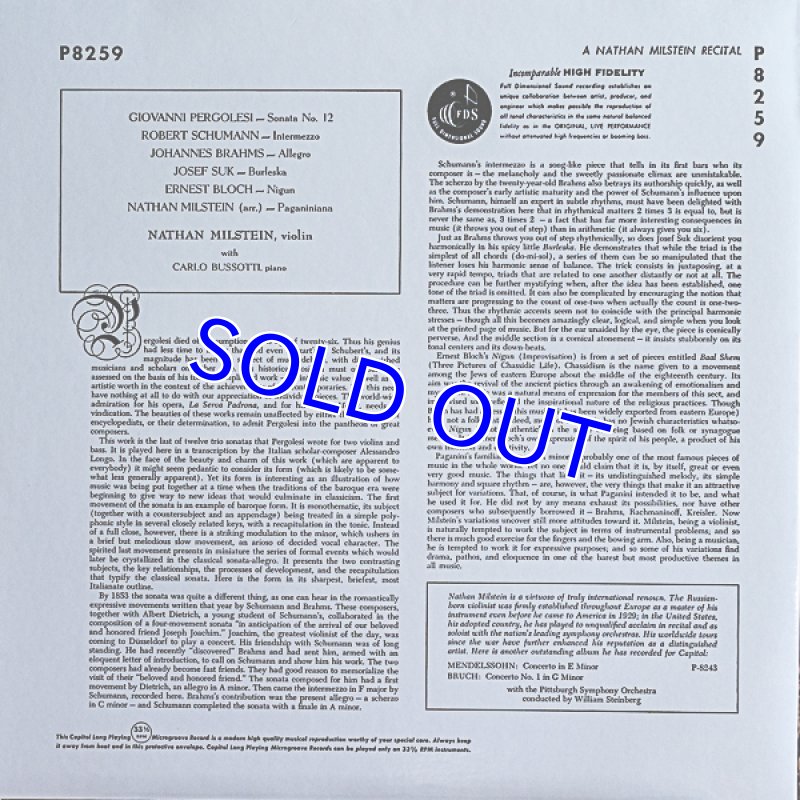 画像3: ナタン・ミルシテイン（Vn）/RECITAL (3)