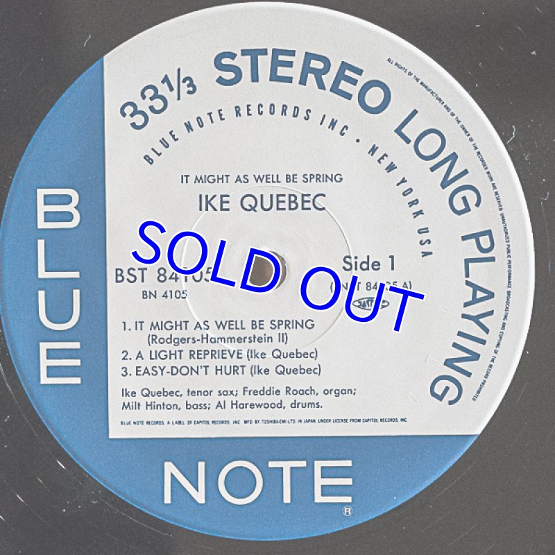 画像3: アイク・ケベック(ts)/イット・マイト・アズ・ウェル・ビー・スプリング (3)