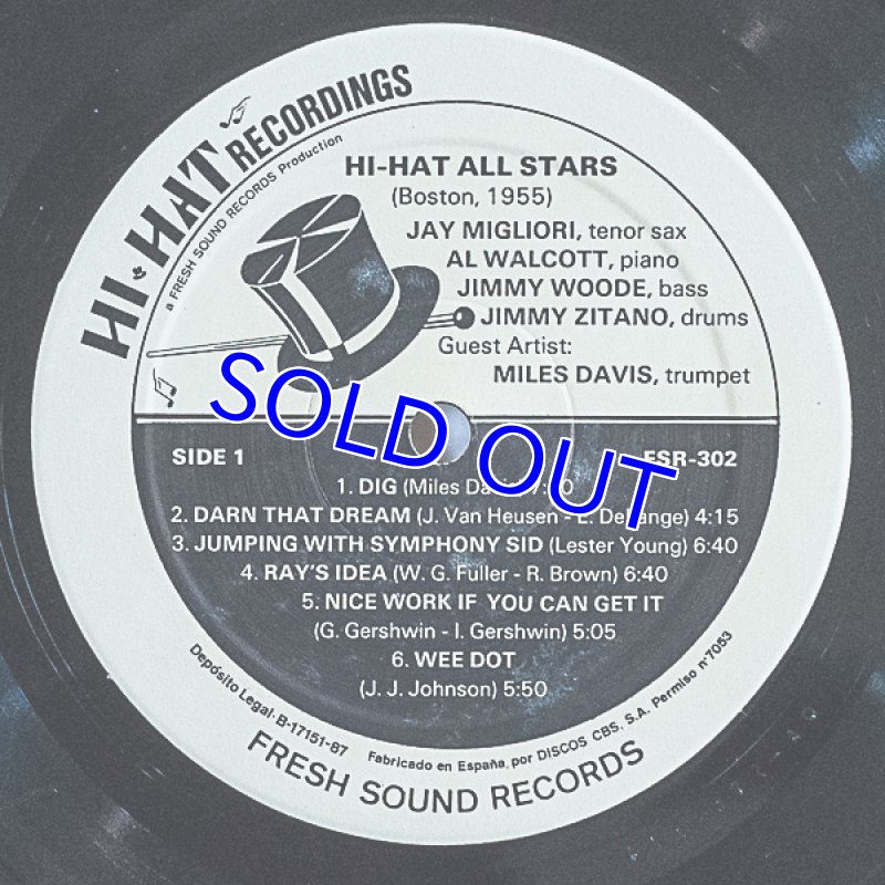 画像3: マイルス・デイヴィス（tp）/HI-HAT ALL-STARS（フレッシュ・サウンド盤） (3)