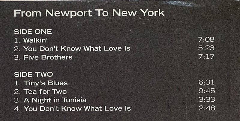 画像3: チェット・ベイカー(tp)/FROM NEWPORT TO NEW YORK(EU盤) (3)