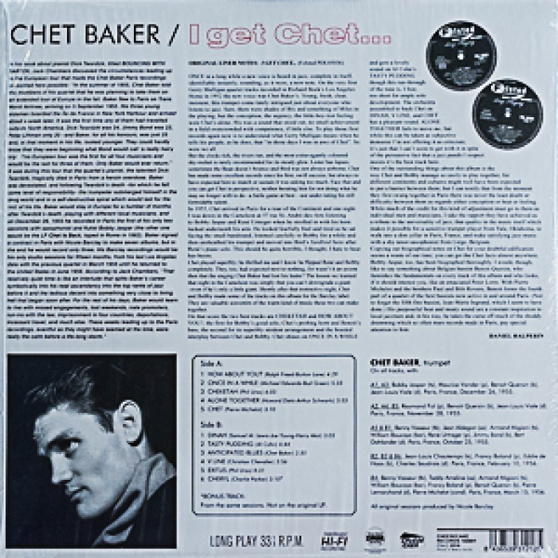 画像2: チェット・ベイカー(tp)/I GET CHET(EU盤) (2)