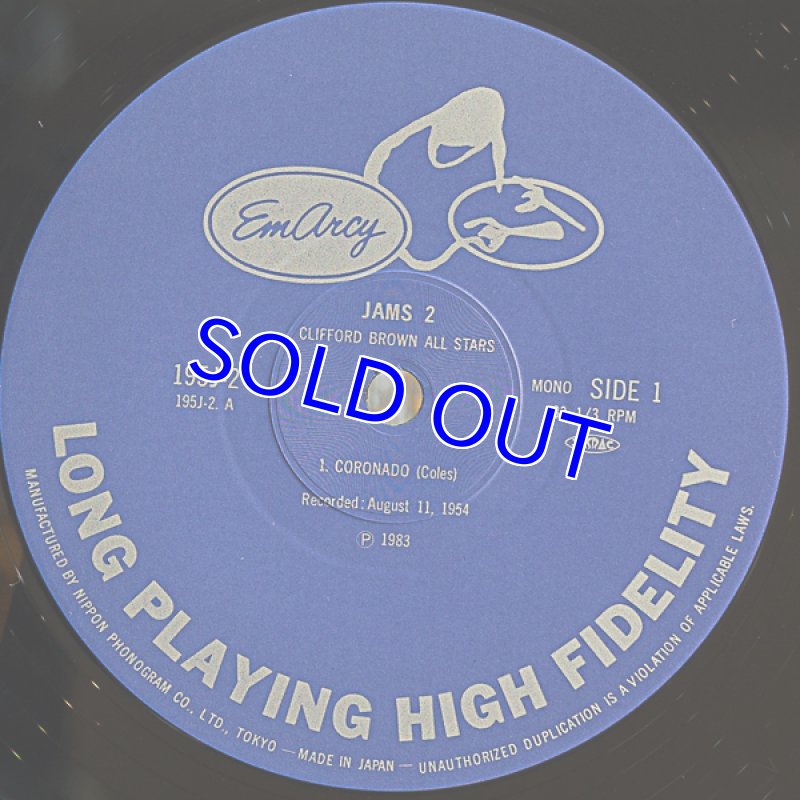 画像3: クリフォード・ブラウン(tp)/ジャムズ2 (3)