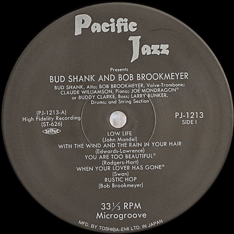 画像3: バド・シャンク(as)/ザ・サキソフォン・アーティストリー・オブ・バド・シャンク (3)