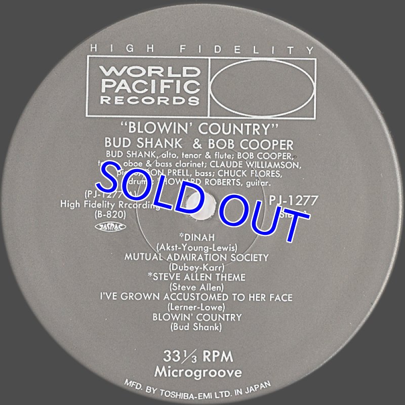 画像3: バド・シャンク（as）/ブローイン・カントリー (3)