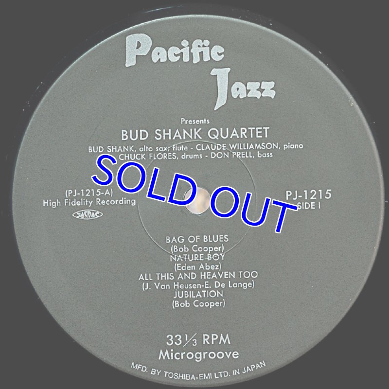 画像3: バド・シャンク（as）/ザ・バド・シャンク・カルテット (3)