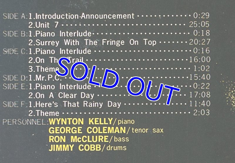 画像3: ウィントン・ケリー（p）/ライヴ・アット・レフト・バンク・ジャズ・ソサイアティ1968（3枚組） (3)