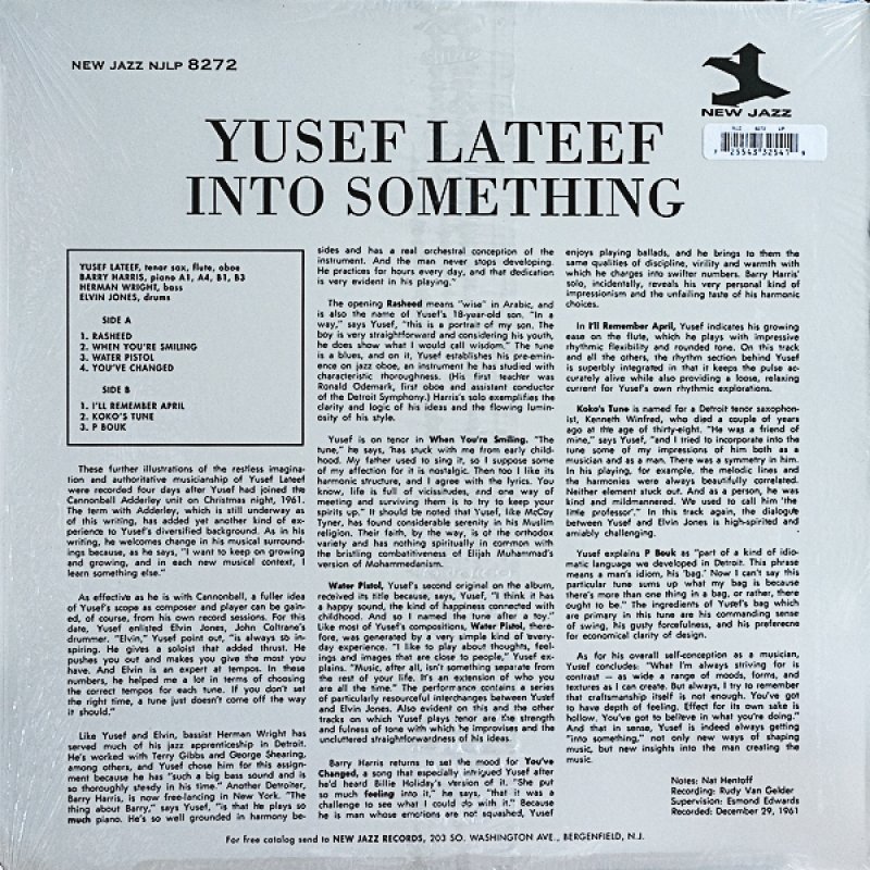 画像2: ユーゼフ・ラティフ（ts）/INTO SOMETHING (2)