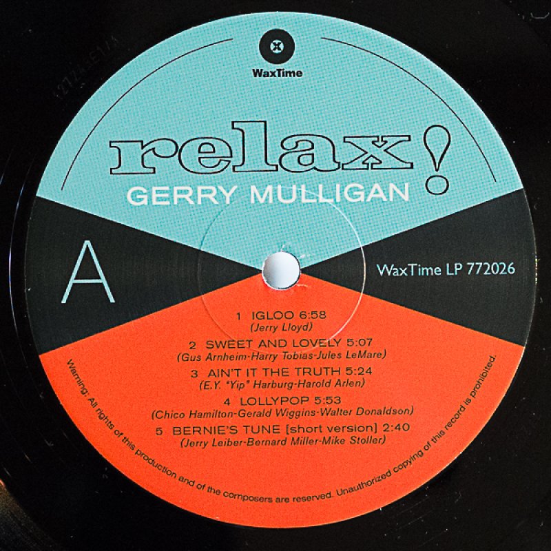 画像3: ジェリー・マリガン（bs）/RELAX! (3)