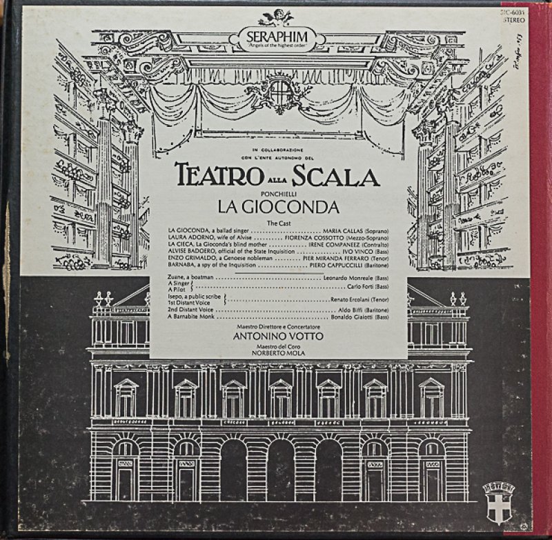 画像2: マリア・カラス/ポンキエッリ:ラ・ジョコンダ(3枚組) (2)