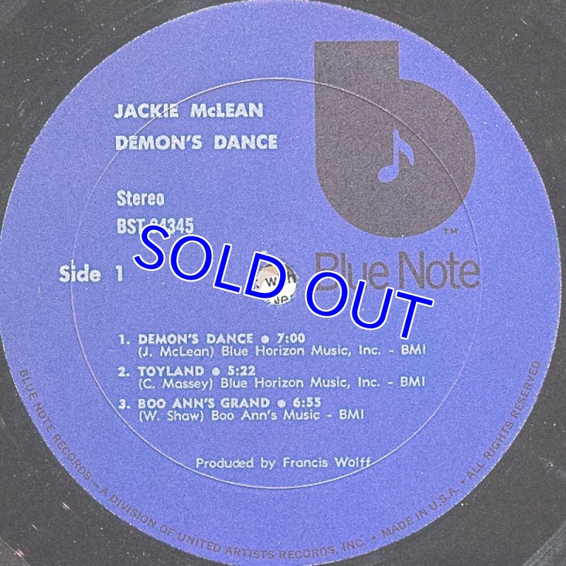 画像4: ジャッキー・マクリーン（as）/DEMON'S DANCE（van gelder刻印） (4)