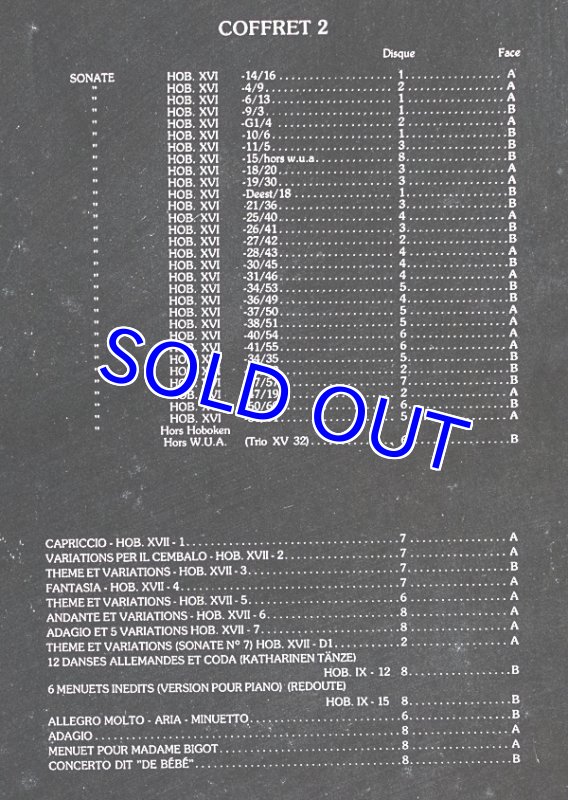 画像4: ワリド・アクル（pf）/ハイドン:ピアノ・ソナタ集（２BOXSET 16LP） (4)