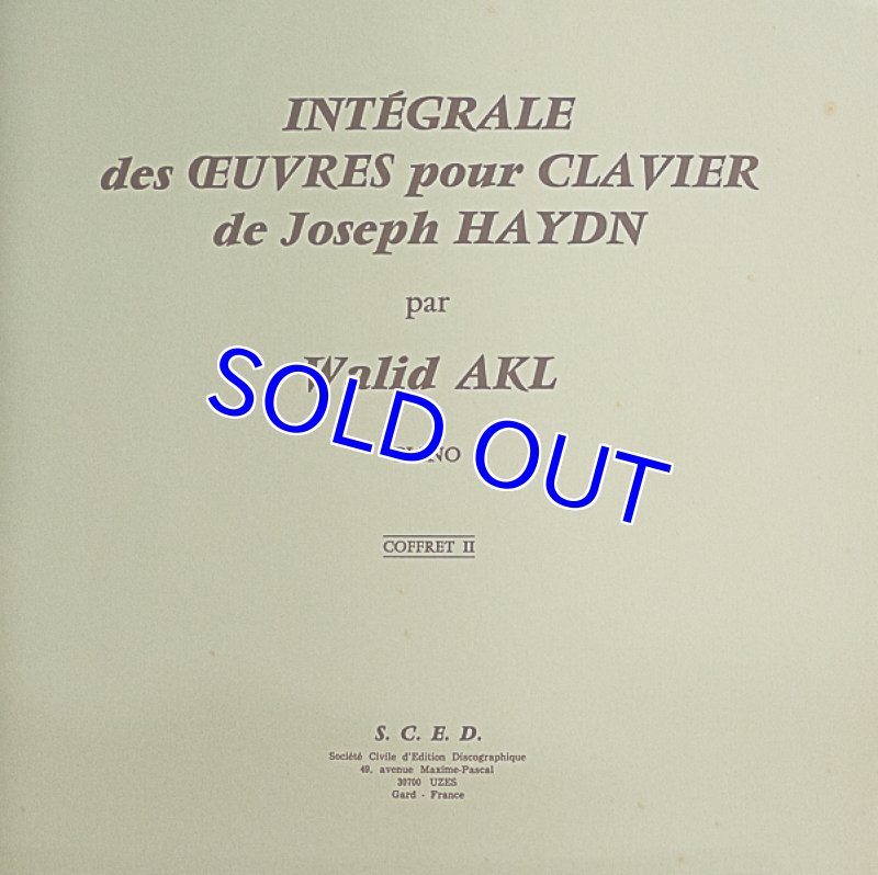 画像11: ワリド・アクル（pf）/ハイドン:ピアノ・ソナタ集（２BOXSET 16LP） (11)