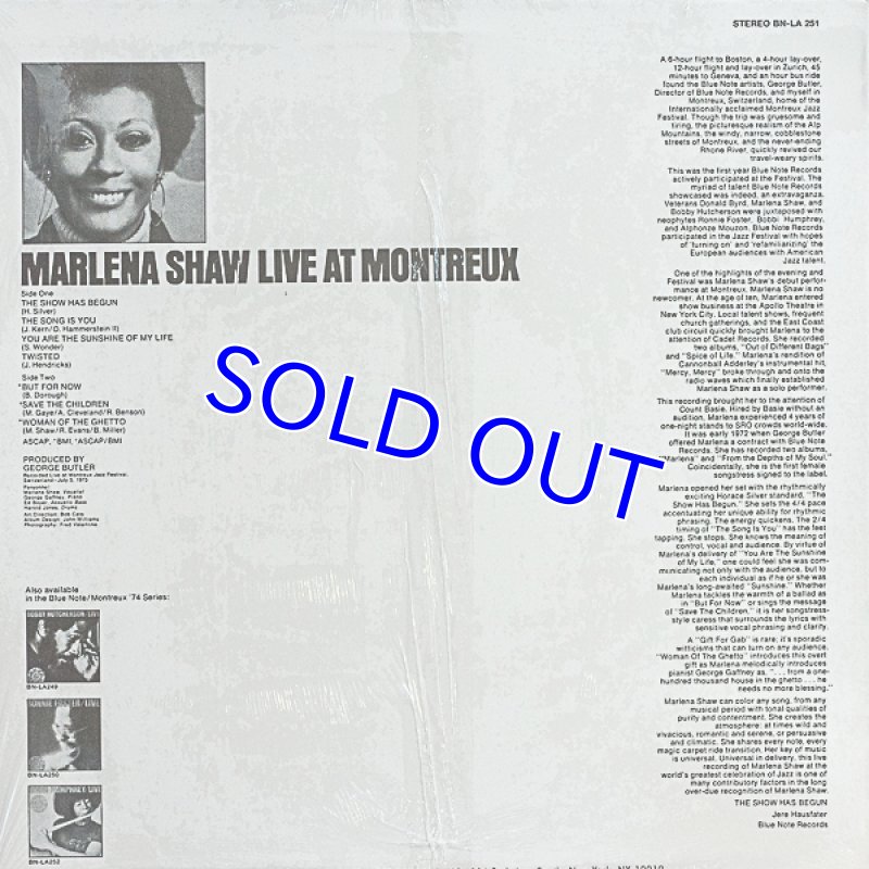 画像2: マリーナ・ショウ（Vo）/LIVE AT MONTREUX (2)