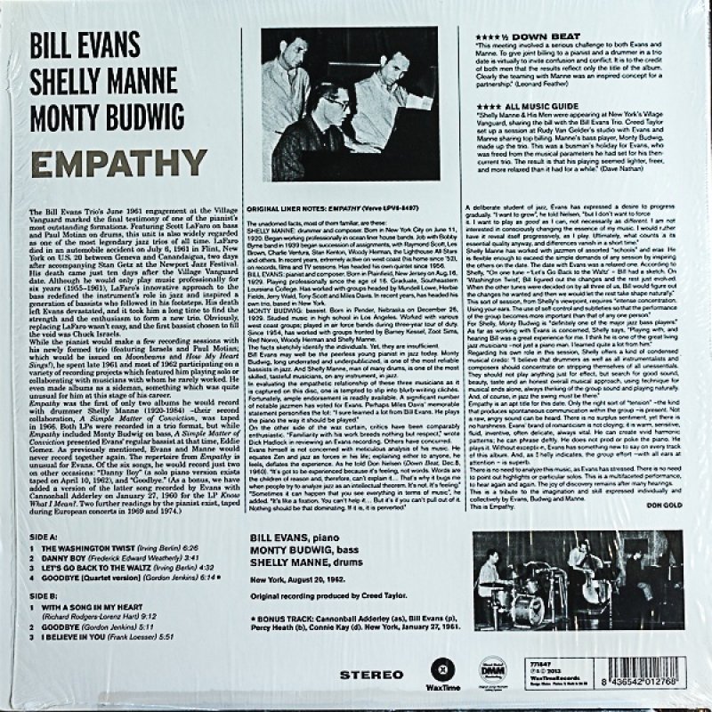 画像2: ビル・エヴァンス（p）/EMPATHY (2)