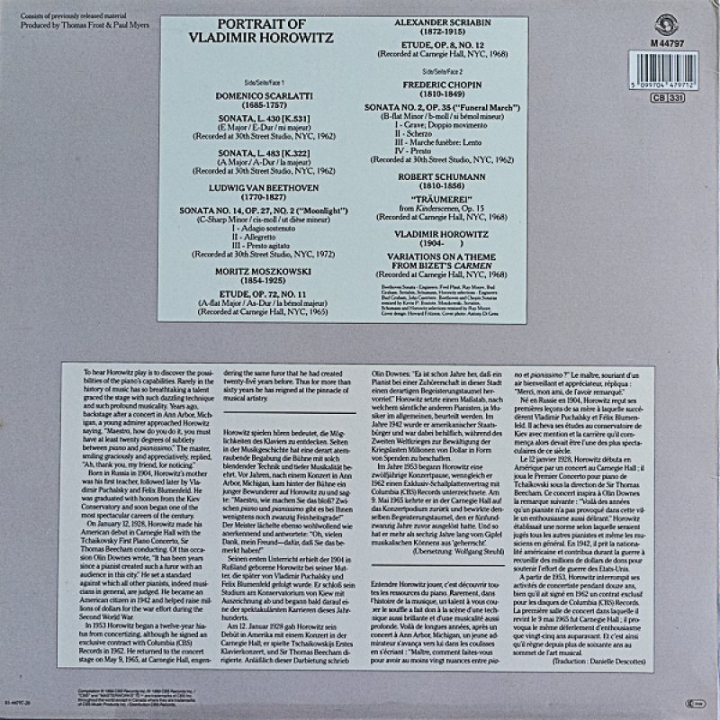 画像2: ウラディミール・ホロヴィッツ（pf）/PORTRAIT OF VLADIMIR HOROWITZ (2)