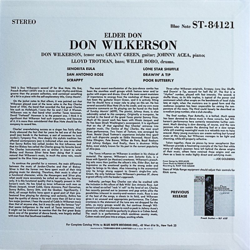 画像2: ドン・ウィルカーソン（ts）/エルダー・ドン (2)