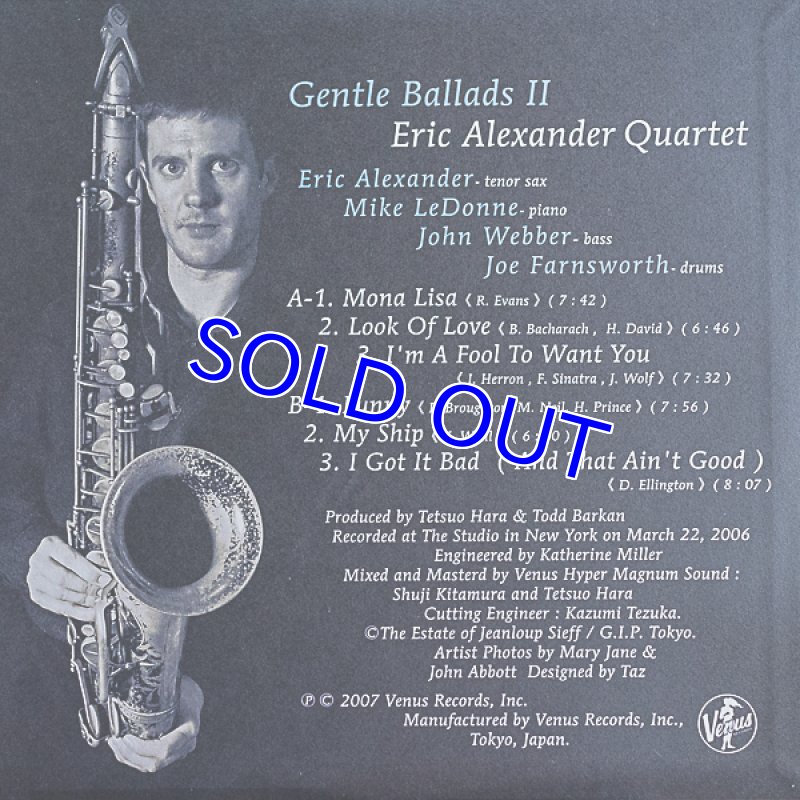 画像2: エリック・アレキサンダー・カルテット/ジェントル・バラッズII（初回盤） (2)