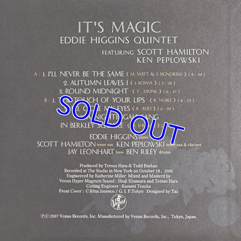 画像2: エディ・ヒギンズ＆スコット・ハミルトン＆ケン・ベプロフスキー/イッツ・マジックVol.2（初回盤） (2)