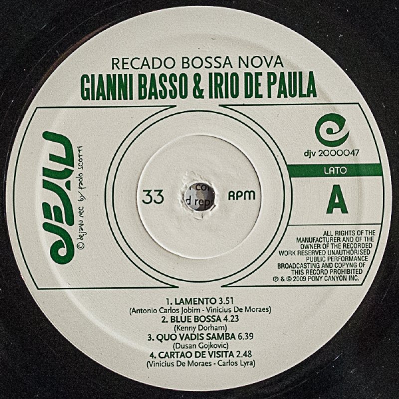 画像4: ジャンニ・バッソ（ts）/RECADO BOSSA NOVA (4)