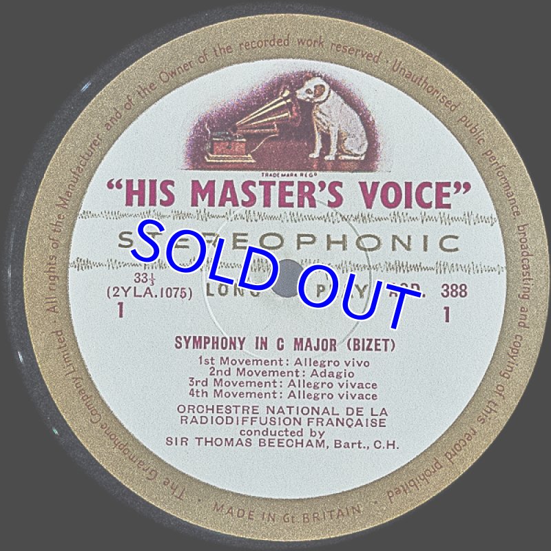 画像3: トーマス・ビーチャム指揮/ビゼー：交響曲ハ長調 (3)