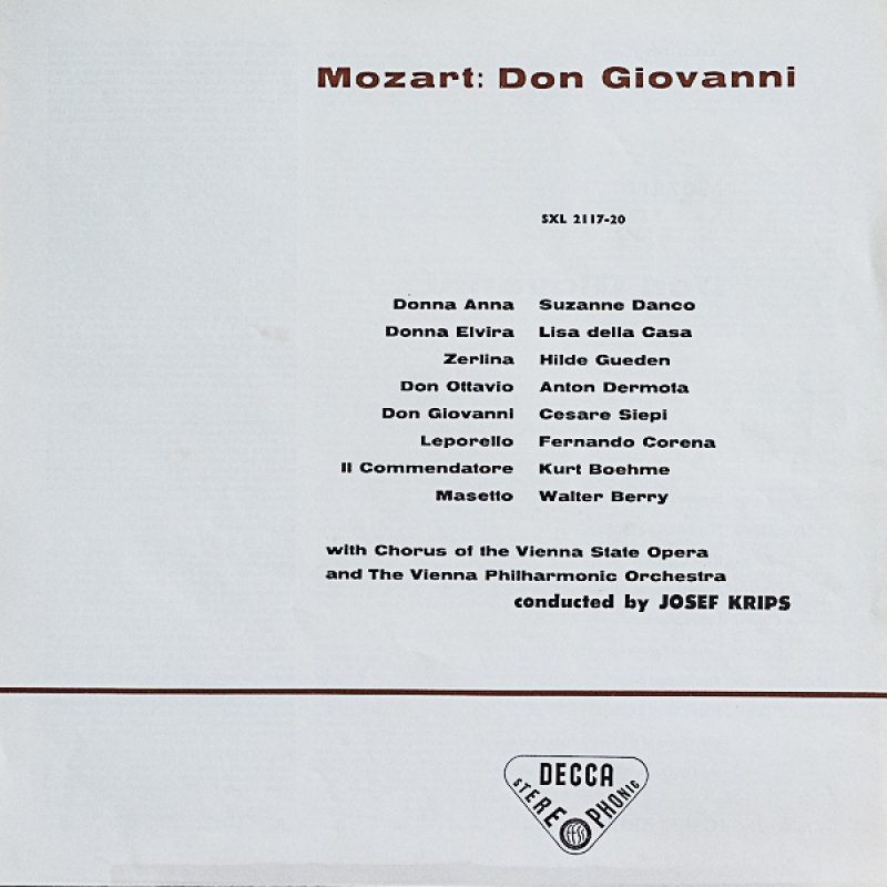 画像2: ヨーゼフ・クリップス指揮/モーツァルト：ドン・ジョバンニ (2)