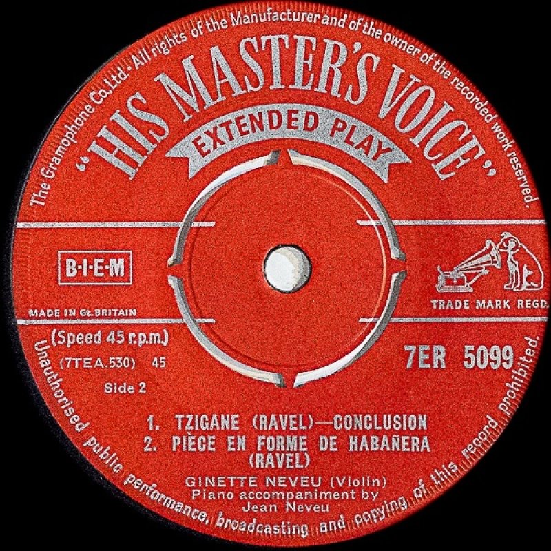 画像3: ジネット・ヌブー（Vn）/ラヴェル：ツィガーヌ (3)