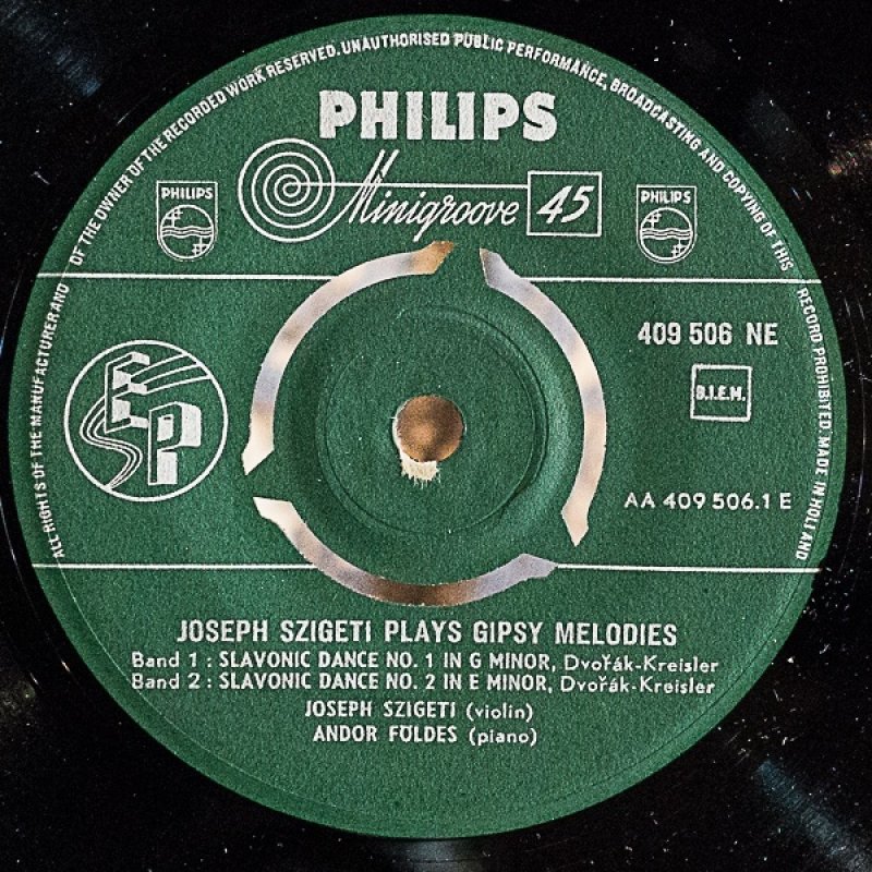 画像3: ヨーゼフ・シゲティ（Vn）/PLAYS GIPSY MELODIES (3)