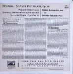 画像2: ムスチフラフ・ロストロポーヴィッチ（Vn）/ブラームス：チェロ・ソナタ第2番作品99他 (2)