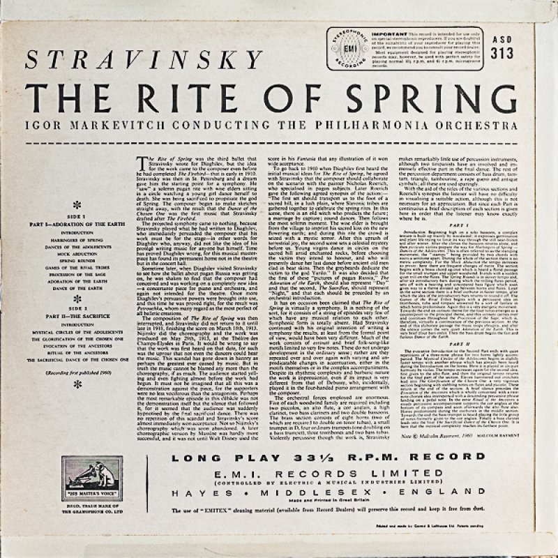 画像2: イーゴリ・マリケヴィッチ指揮/ストラヴィンスキー：春の祭典 (2)