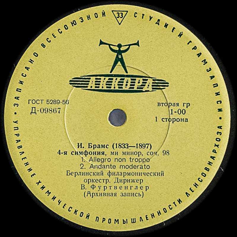 画像4: ヴィルヘルム・フルトヴェングラー指揮/ブラームス:交響曲第4番ホ短調作品98 (4)