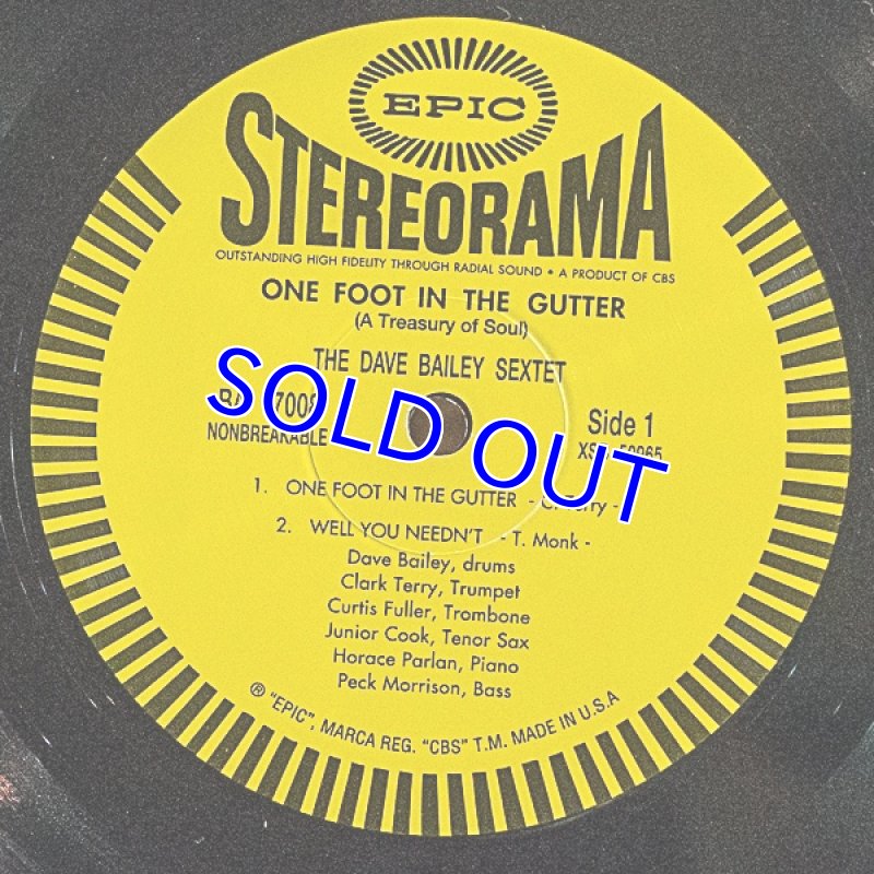 画像4: ザ・デイヴ・ベイリー・セクステット/ONE FOOT IN THE GUTTER (4)