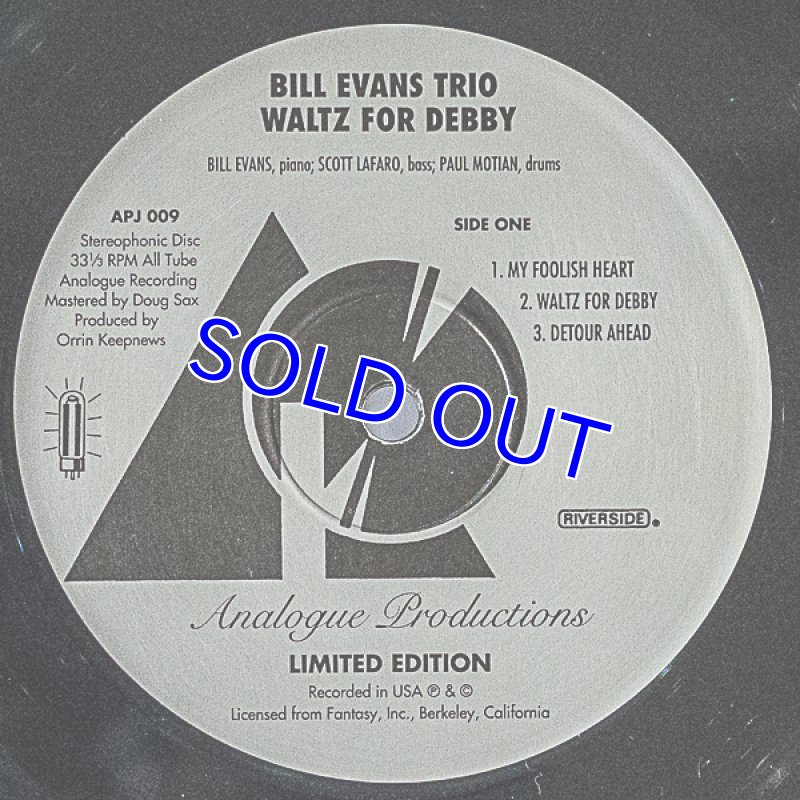 画像3: ビル・エヴァンス（p）/WALTZ FOR DEBBY（Analogue Productions真空管録音盤） (3)