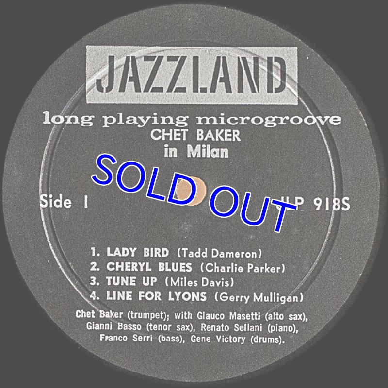 画像3: チェット・ベイカー（tp）/IN MILAN (3)