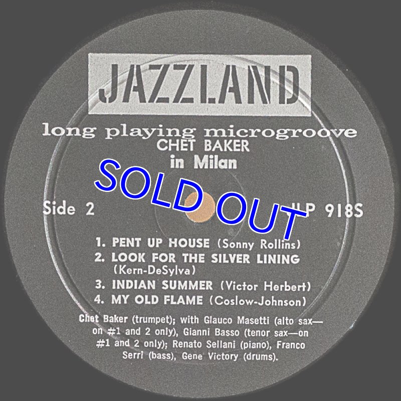 画像4: チェット・ベイカー（tp）/IN MILAN (4)