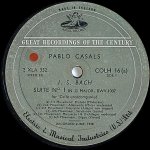 画像2: パブロ・カザルス（Vc）/バッハ：無伴奏チェロ・ソナタ全曲 （3LP）美盤 (2)