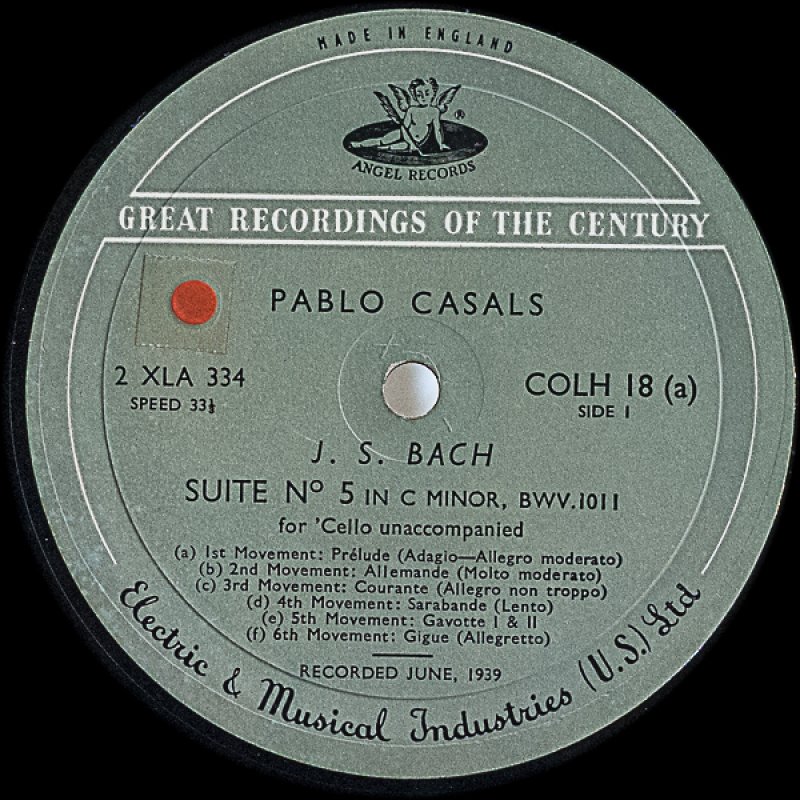 画像6: パブロ・カザルス（Vc）/バッハ：無伴奏チェロ・ソナタ全曲 （3LP）美盤 (6)