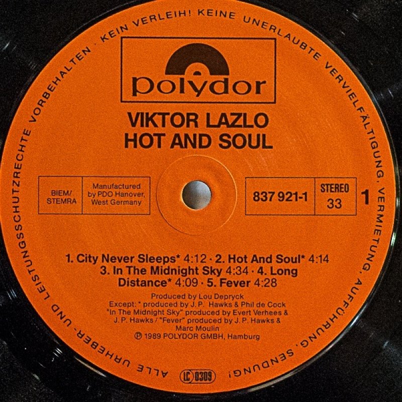 画像3: ビクター・ラズロ/HOT AND SOUL（独盤） (3)