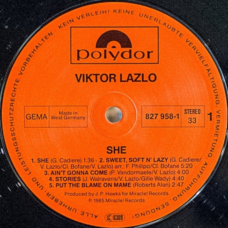 画像3: ビクター・ラズロ/SHE（独盤） (3)