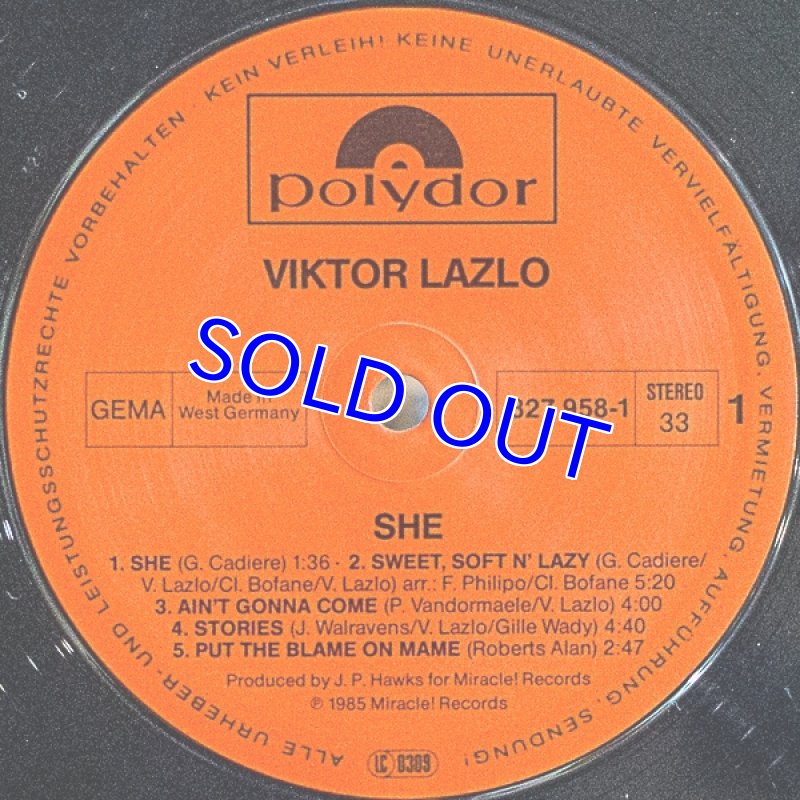 画像3: ビクター・ラズロ/SHE（独盤） (3)