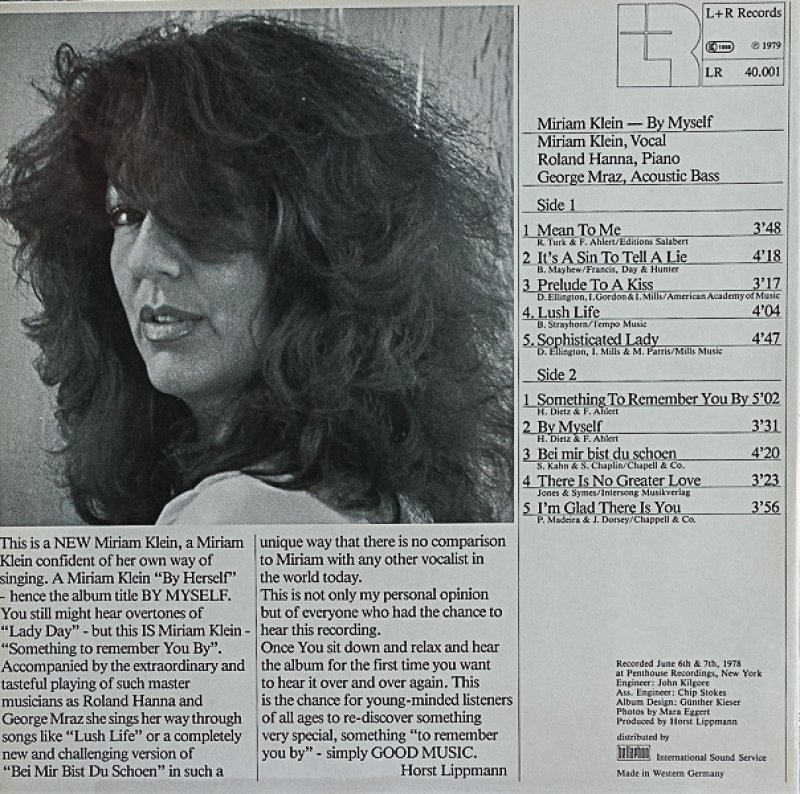 画像2: ミリアム・クライン/BY MYSELF (2)