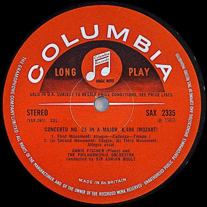 画像4: アニー・フィッシャー（pf）/モーツァルト： ピアノ協奏曲第20番、第23番 (4)