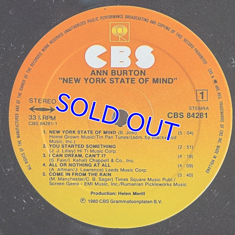 画像3: アン・バートン/NEW YORK STATE OF MIND (3)